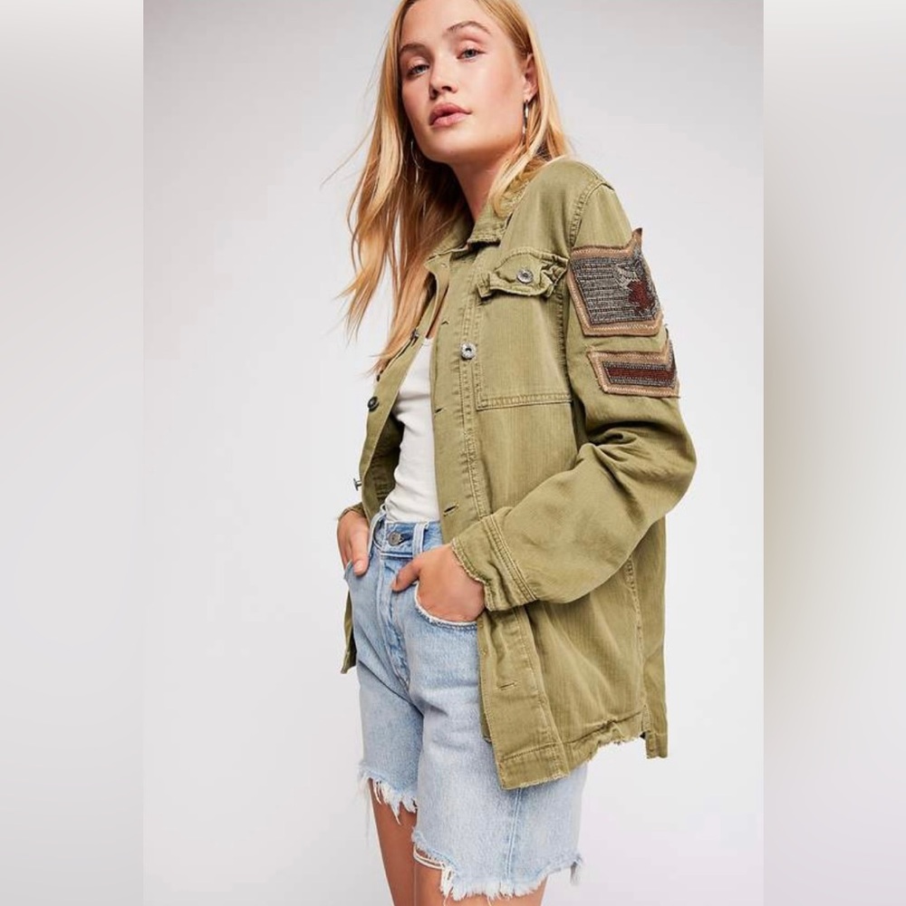 Free People Olive Green Jacket